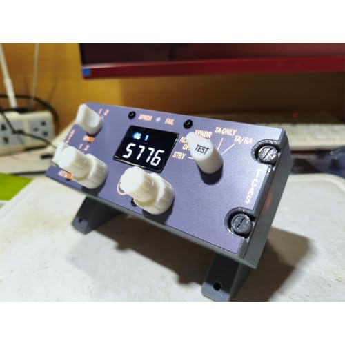 XMalNexity B737 1:1 Flight Simulator ATC Transponder Panel for MSFS 2020 2024 X-Plane 12, USB Desktop Control Panel with Digital Code Display, Compatible with PMDG737 ZIBO737, Home Cockpit