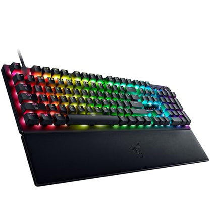 Razer Huntsman V3 Pro 8KHz Esports Gaming Keyboard: Analog Optical Switches Gen 2-8000 Hz Polling Snap Tap - Rapid Trigger - Adjustable Actuation - Media Controls - PBT Keycaps - Black - color: Black, size: Full Size, style: 8000 Hz Polling