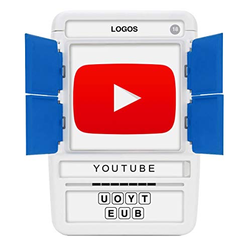 Logos Travel Game - Guess 100 Logos | Flash Cards with Slide Reveal Case | Card Game, Gift, Stocking Stuffer | Hours of Fun for Kids and Adults | Ages 6+ - style: Logos
