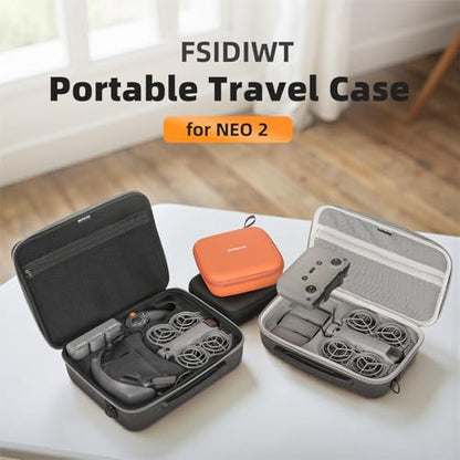 Carrying Case for DJI Neo 2 Fly More Combo Accessories, Portable Travel Shoulder Bag for DJI Neo 2 Drone, RC-N3 Remote Controller and Intelligent Flight Battery