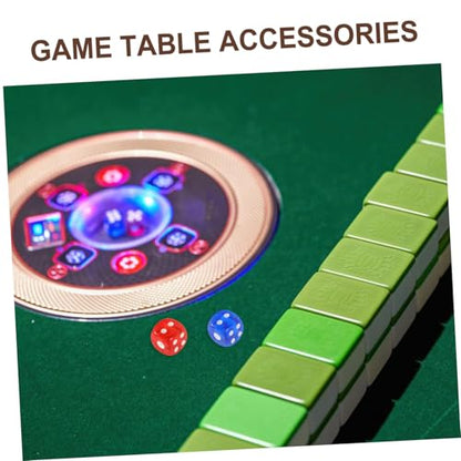 Mahjong Machine Dice Cover Glass Tool Dice Game Holder Table Accessory