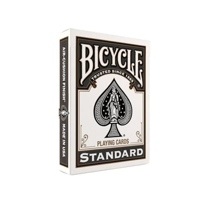 Bicycle Black Playing Cards Standard Index Poker Size Classic Deck | Sleek black Rider Back design, Air Cushion Finish, Made in USA, For poker rummy euchre canasta and pinochle