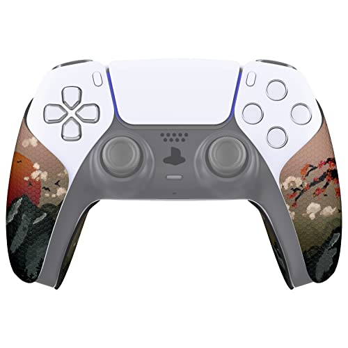 eXtremeRate PlayVital Controller Grip for ps5 Controller, Professional Textured Soft Rubber Pads Handle Grips - View of Rising Sun - color: Rising Sun