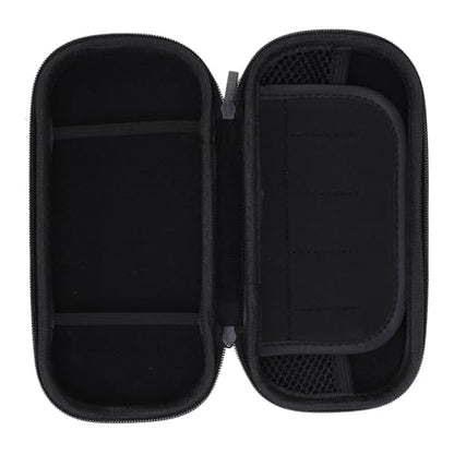 Eminchu 3000 Case, Water PU Hard EVA Carrying Case, Zippered Mesh Pocket with Durable Construction, Ideal for Game Cartridges & Accessories (Black) - color: Black