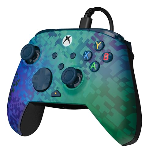 Turtle Beach Rematch Advanced Wired Gaming Controller for Xbox & PC | Xbox Series X|S, Xbox One, PC, 2 Remappable Buttons, Hall-Effect Triggers, Audio Controls, Mic Mute, Ergonomic, Glitch Green - color: Glitch Green