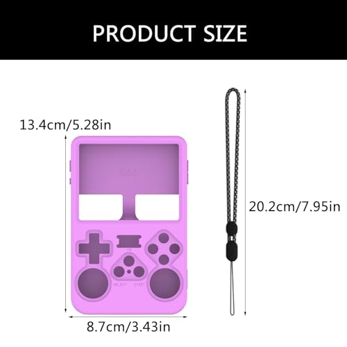 Protector Covers Scratchproof Silicone Shell for R36S Game Console Skin Sleeve Gamepad Housing Game Accessory - color: Black