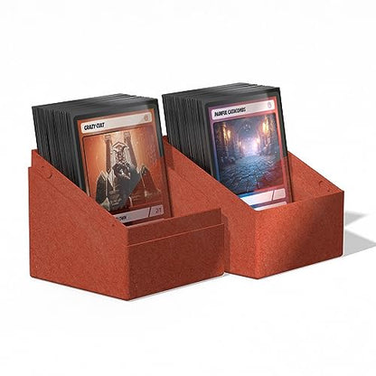Ultimate Guard RTE Boulder 100+ Limited Run 3-Pack, Deck Case for 100 Double-Sleeved TCG Cards, Red, White, Turquoise, 97% Renewable, Made in Germany, Secure & Durable Storage - color: 3-PACK