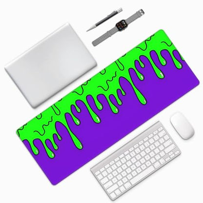 Gaming Mouse Pad Abstract Dripping Design Desk Mat Desk Pad Large Gaming Mouse Pad E-Sports Office Keyboard Pad Computer Mouse Non-Slip Computer Mat Gift for Teen Boyfriend Girlfriend - color: Dripping