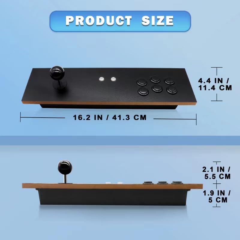 IntecGaming Switch Fighting Stick for Arcade1Up'S Digital Pinball - Expand Your arcade 1up Pinball Games, Play Your Switch on The Pinball, Modded Switch Joysticks Specially Designed for Arcade 1 Up Pinball