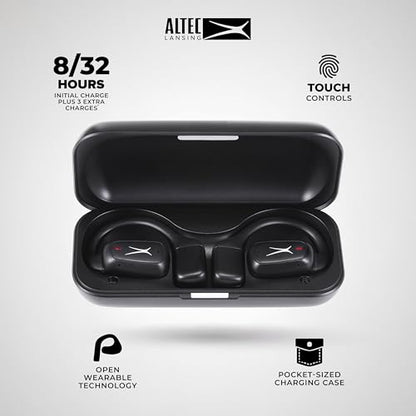 Altec Lansing Sport Nano Open Wearable Ear Buds, Wireless Earbuds with Hi-Fi Sound, Auto Pairing, 20H Battery Life, Bluetooth Ear Buds for Sport & Everyday Use