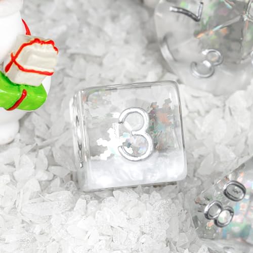 Polyhedral Dice Sets DND Winter Dice for Role Playing Game(RPG) Table Game Dice (Winter Dice) - color: Winter Dice