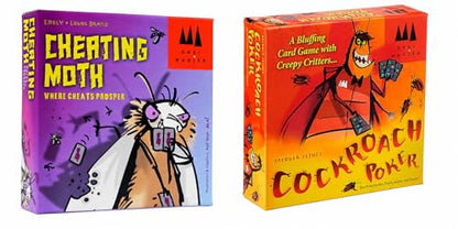 Devir - Pack Cheating Moth & Cockroach Poker Card Game, Bluffing, Cheating & Social Deduction Party Games, Fast Family Card Games, Ages 7+, 2–6 Players, (English Version) - color: Bluff & Cheat Pack