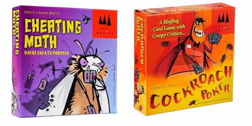 Devir - Pack Cheating Moth & Cockroach Poker Card Game, Bluffing, Cheating & Social Deduction Party Games, Fast Family Card Games, Ages 7+, 2–6 Players, (English Version) - color: Bluff & Cheat Pack