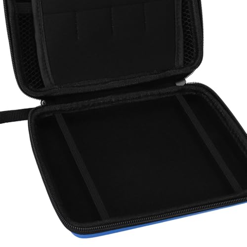 LUCKDANO Carrying Case for 2DS - Protective Hard Shell with 8 Game Card Holders - Compatible with 2DS Console Accessories Shockproof & Travel Case Portable Pouch with Wrist (#14) - color: Blue