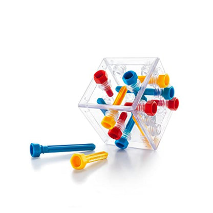 SmartGames Criss Cross Cube 3D Logic Puzzle Game with 80 Challenges Brain Teaser for Ages 8+