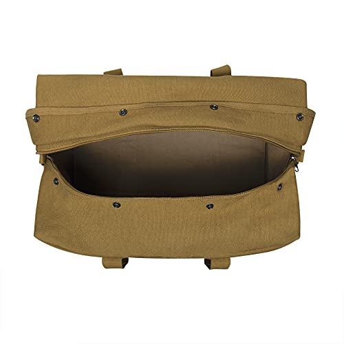 Rothco Small Canvas Parachute Cargo Bag – Rugged Outdoor Storage Travel Duffle - color: Coyote Brown