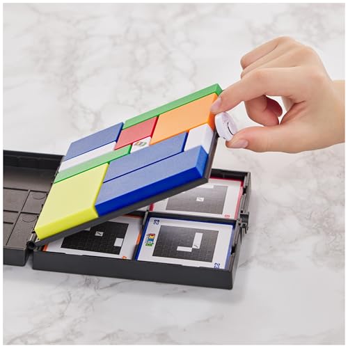 Rubik’s Cube, Gridlock Game, The Problem-Solving Puzzle Game Based on The Iconic Rubik’s Cube, Problem-Solving Brain Teaser, Classic Color-Matching Puzzle, 1 or More Players, for Ages 7 & Up