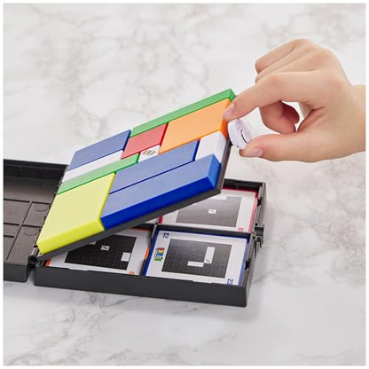 Rubik’s Cube, Gridlock Game, The Problem-Solving Puzzle Game Based on The Iconic Rubik’s Cube, Problem-Solving Brain Teaser, Classic Color-Matching Puzzle, 1 or More Players, for Ages 7 & Up