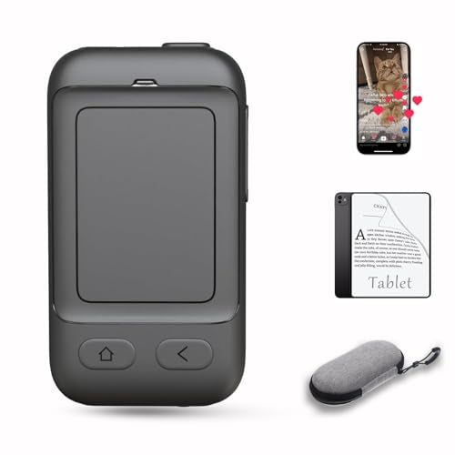 Phone Remote with Touchpad for TikTok, Bluetooth Page Turner for Kindle App, Mini Mouse for iPhone, iPad, Android Devices. Cellphone Camera Photo/Video Remote Control, Carrying Case Included