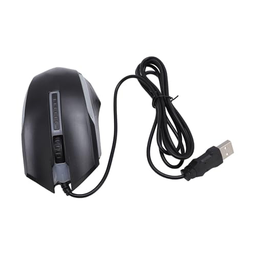 Zyyini Computer Mouse Wired, USB Wired Mouse with 4.9ft Cable 1200 DPI Sensitive Comfortable Grip RGB Optical Computer Mouse Right or Left Hand Use for Laptop, Chromebook, PC, Desktop,