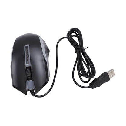 Zyyini Computer Mouse Wired, USB Wired Mouse with 4.9ft Cable 1200 DPI Sensitive Comfortable Grip RGB Optical Computer Mouse Right or Left Hand Use for Laptop, Chromebook, PC, Desktop,