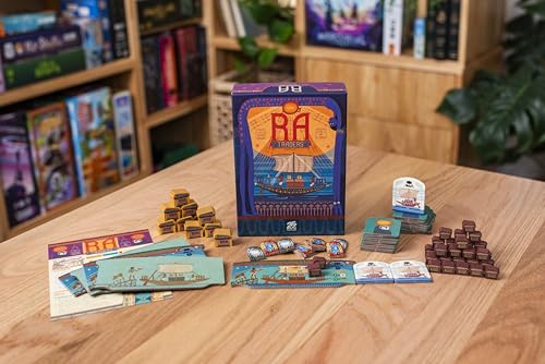 Ra: Traders Expansion | Expansion for Reiner Knizia’s Classic Auction Board Game by 25th Century Games, New Auction Tiles - style: RA Traders Expansion