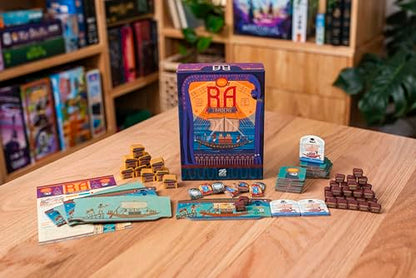 Ra: Traders Expansion | Expansion for Reiner Knizia’s Classic Auction Board Game by 25th Century Games, New Auction Tiles - style: RA Traders Expansion
