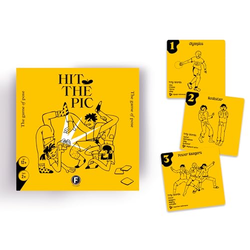 Hit The Pic Party Game - Match The Pose in Fast-Paced Team Play Using Improv and Movement, Perfect for Groups and Family Game Nights - Ages 12+, 2+ Players, 30 Minute Playtime, Made by Fitz