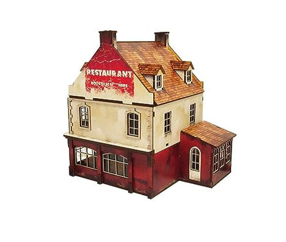 WW2 Normandy Restaurant HDF Prepainted Terrain