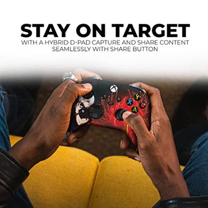 DreamController Tokyyo Ghoul Custom X-box Controller Wireless compatible with X-box One/Series X/S Proudly Customized in USA with Permanent HYDRO-DIP Printing(NOT JUST A SKIN) (MODDED) - color: Tokyyo Ghoul, size: Modded - Front & Back Print