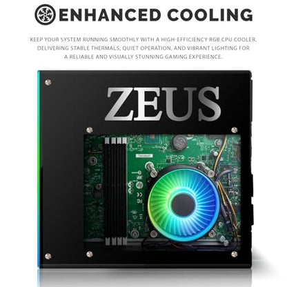 TechMagnet Zeus Pro 9 Gaming Desktop PC, Intel i7, GT 1030, 8GB ARGB RAM, 512GB SSD, RGB Keyboard Mouse, Soundbar, Headphone, USB WiFi BT, Webcam, Win 11 (Renewed) - color: Only CPU, size: 512GB SSD