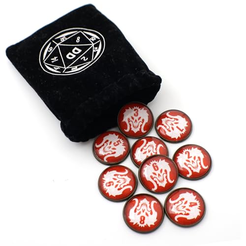 D&D Numbered Monster Token Markers for Dungeons and Dragons (Demon) - style: Demon