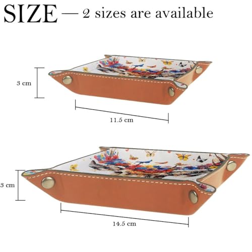 Deer Butterflies Flowers Dice Tray Dice Rolling Tray Folding Dice Holder for Dice Games, Like RPG, DND and Other Table Games - color: Multi 11