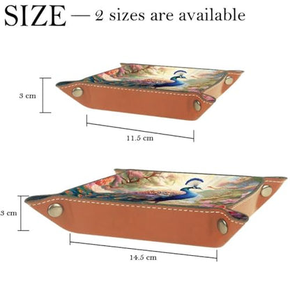 Peacock Flower Dice Tray Dice Rolling Tray Folding Dice Holder for Dice Games, Like RPG, DND and Other Table Games - color: Multi 17