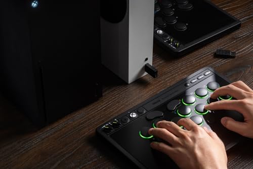 8BitDo All-Button Arcade Controller for Xbox Series X|S, Xbox One & PC, 2.4G Wireless, Low-profile Mechanical Switches, Programmable Buttons, Hot-swappable PCB, RGB Lighting - Officially Licensed
