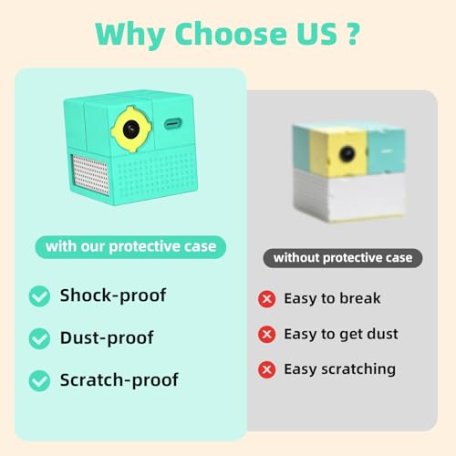 Silicone Protective Case for Nex Playground Console, Anti-Scratch Machine Cover with Precision Lens Cutout, Shockproof Sleeve for Active Home Gaming, Teal (1 Pack, Console Not Included)