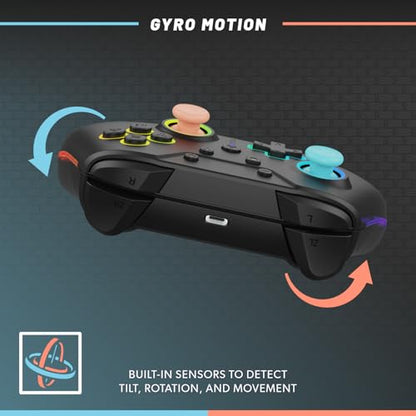 Armor 3 - NuRival Wireless Pro Controller for Nintendo Switch 2 / OLED/Switch – Hall Effect Joysticks, Anti-Stick Drift, Pulse Feedback, Gyro Motion Controls, Remappable Buttons