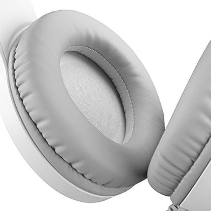 Redragon H260 Hylas Wired Gaming Headset, 50 mm Drivers, Stereo Surround Sound, Noise-Canceling Microphone, Dynamic RGB Backlight, Over-Ear Headphones Works for PC/PS4/XBOX ONE/NS, White