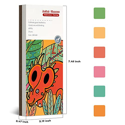 Cavnewt Watercolor Coloring Books for Kids Ages 4-8 - color: Ancient Dinosaurs