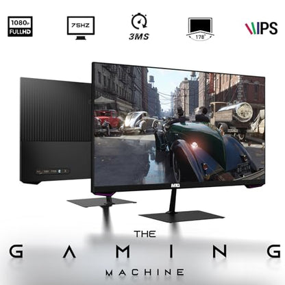 Dell Desktop PC Gaming Bundle - Core i7, 16GB RAM, 512GB SSD, 27-inch Monitor, GT 1030, RGB Keyboard with AI-Enabled Copilot Key, Mouse, RGB Headphone, Webcam, Wi-Fi, Win 11 Home (Renewed) - size: 27 Inch, style: GT 1030
