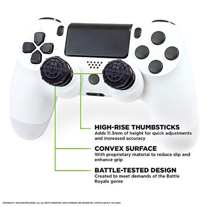 KontrolFreek FPS Freek Battle Royale Nightfall for PlayStation 4 (PS4) and PlayStation 5 (PS5) | Performance Thumbsticks | 2 High-Rise Convex Black - color: Black