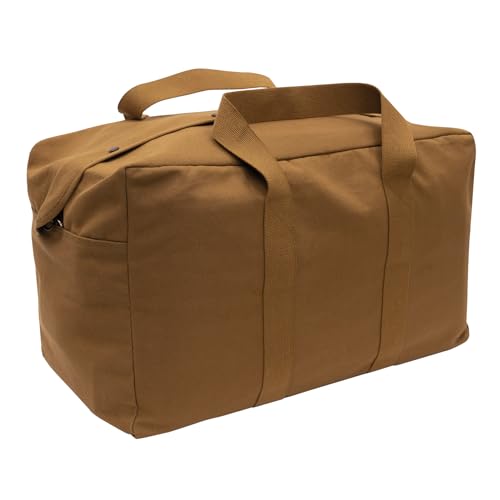 Rothco Canvas Parachute Cargo Bag | Built From Rugged Canvas, This Spacious Cargo Bag Hauls Gear With Ease—Durable, Reliable, And Ready - color: Work Brown