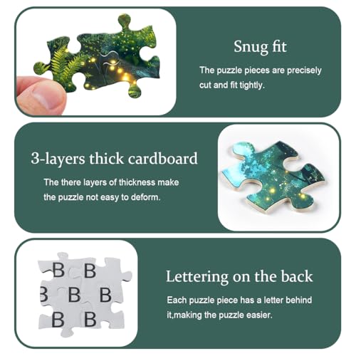 Impossible Puzzles for Adult 1000 Pieces, Magic Forest Fantasy Puzzle,Nature Difficult Challenging Jigsaw Puzzles - style: Magic Forest Puzzle