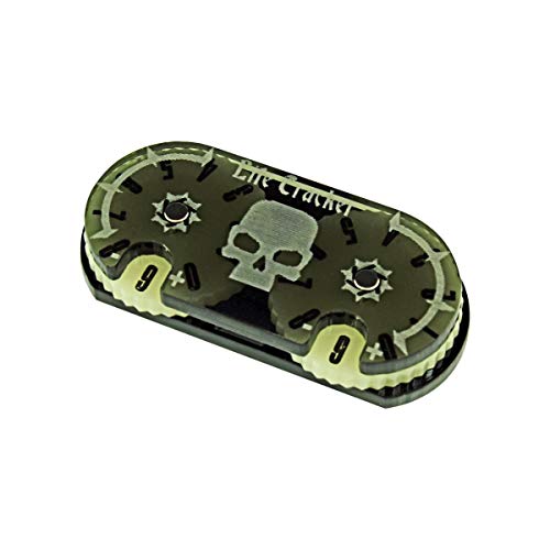 LITKO Life Counter Wheel | Compatible with Magic: The Gathering | Grey | 0–99 dual dial | 25x50mm | Translucent acrylic | Laser-engraved Swamp symbol | Magnetic, pre-assembled | Fits deck boxes - color: Black