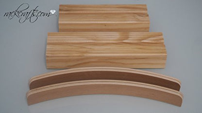 Wooden Playing Card Holders High Grade Heavy Duty Black Jack 21 Casino Games Straight / Curved (Curved - 14" Large) - size: Curved - 14" Large