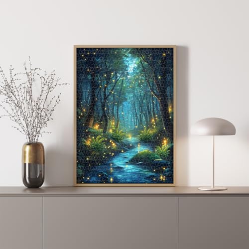 Impossible Puzzles for Adult 1000 Pieces, Magic Forest Fantasy Puzzle,Nature Difficult Challenging Jigsaw Puzzles - style: Magic Forest Puzzle