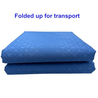 Speed Cloth Poker Table Fabric - 108X60 Inch Section of Casino Card Game Table Felt Top Cover Accessories - Blue - color: Blue