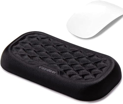 Vaydeer Mouse Wrist Rest Pad, Memory Foam Hand Rest Support Padded for Office, Computer, Laptop, Typing and Wrist Pain Relief and Repair (5.91 inch, Black) - size: Small