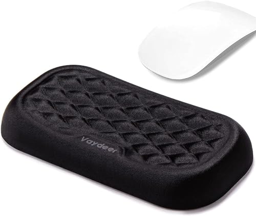 Vaydeer Mouse Wrist Rest Pad, Memory Foam Hand Rest Support Padded for Office, Computer, Laptop, Typing and Wrist Pain Relief and Repair (5.91 inch, Black) - size: Small