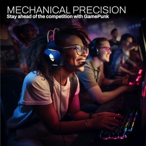 6-Piece Codebreakers RGB Gaming Bundle – Mechanical Keyboard, RGB Mouse & XL Mousepad USB Hub, Gaming Headset w/Stand, Light Strip – PC Game Accessories for Desktop & Laptop